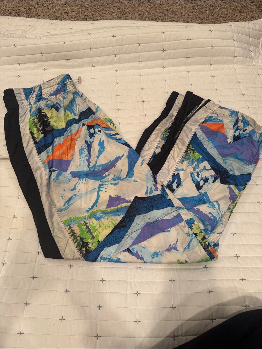 FP Movement by Free People Multicolor Mountain-Print Track Joggers